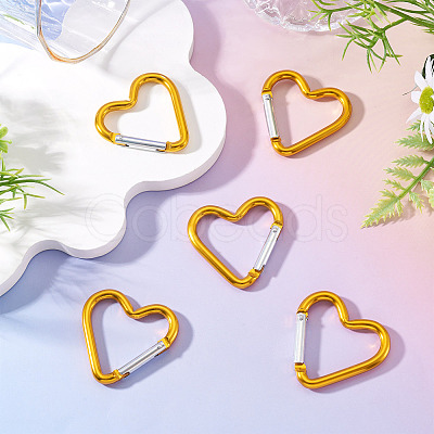 5Pcs Zinc Alloy Spring Gate Rings FIND-TA0009-73F-1