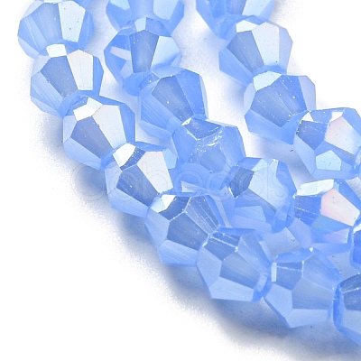 Imitation Jade Electroplate Glass Beads Strands EGLA-A039-J4mm-B04-1