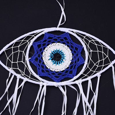 Creative Evil Eyes Dream-catching Decoration Pendant HJEW-K034-02-1