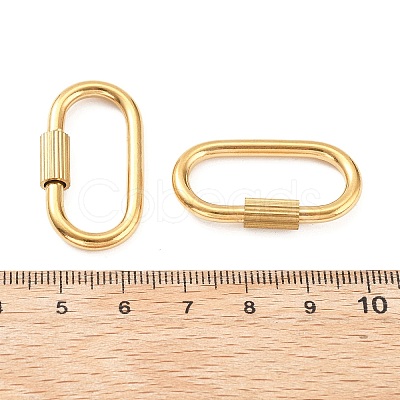 304 Stainless Steel Locking Carabiner STAS-C092-09B-G-1