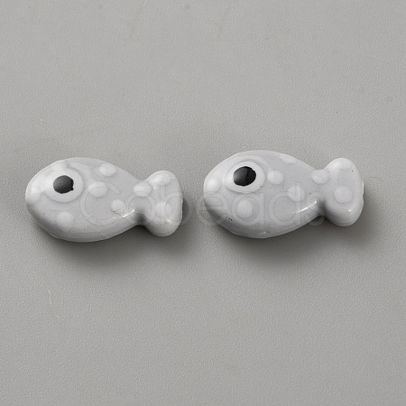 Handmade Porcelain Beads PORC-WH20001-02T-1