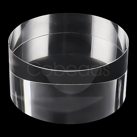 Column Transparent Acrylic Jewelry Display Pedestals ODIS-WH0106-29-1