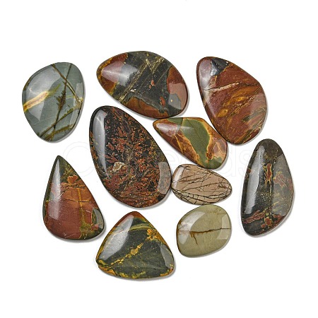 Natural Polychrome Jasper/Picasso Stone/Picasso Jasper Cabochons G-B108-01-1