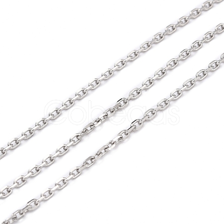 Tarnish Resistant 304 Stainless Steel Cable Chains CHS-D033-03P-01-1