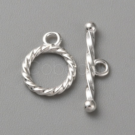 925 Sterling Silver Toggle Clasps STER-WH0002-05S-01-1