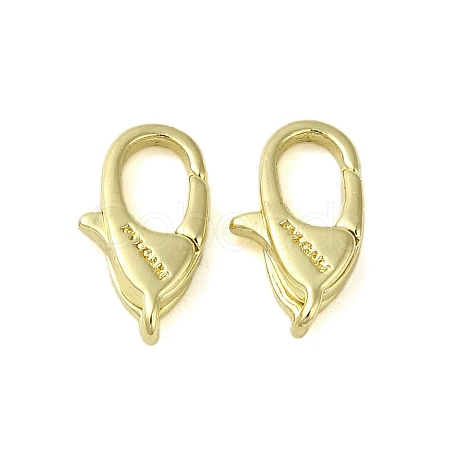 Brass Lobster Claw Clasps KK-B089-24A-G-1