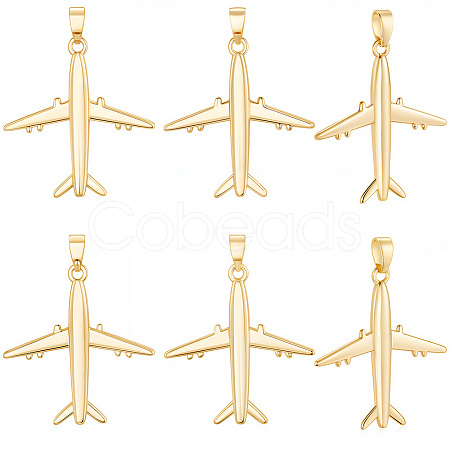 12Pcs Brass Pendants KK-BBC0020-17-1