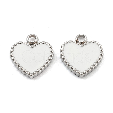 Fashion 304 Stainless Steel Enamel Pendants STAS-Z009-08P-1