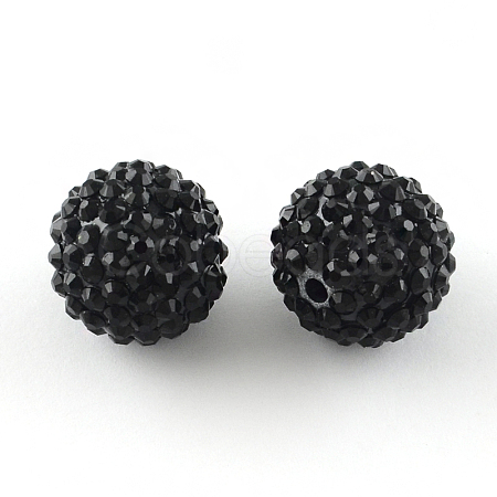 Resin Rhinestone Beads RESI-S315-10x12-01-1