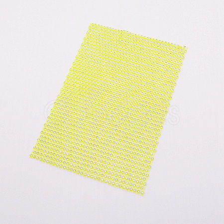 Plastic Elasticity Rhinestone Net KY-WH0020-86F-1