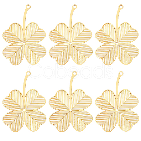 10Pcs Brass Big Pendants KKC-BBC0001-01-1