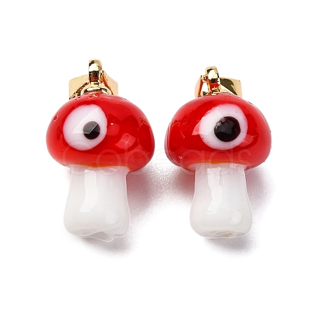 Handmade Lampwork Pendants LAMP-S069-06G-06-1