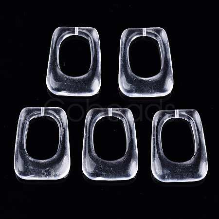 Transparent Resin Pendants RESI-T048-01-C01-1