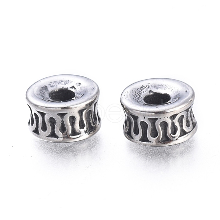 304 Stainless Steel Beads STAS-F243-02AS-1