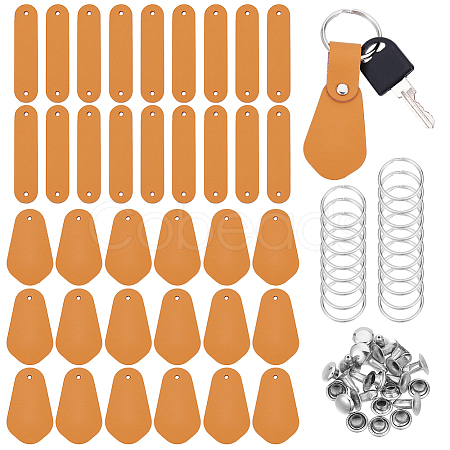 DIY Leather Keychain Making Kits DIY-OC0013-49-1