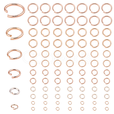 600Pcs 304 Stainless Steel Open Jump Rings STAS-ME0003-50-1