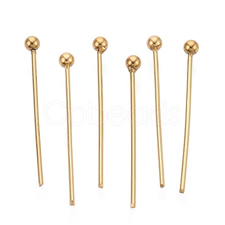 304 Stainless Steel Head Pins STAS-T065-20mm-20G-1