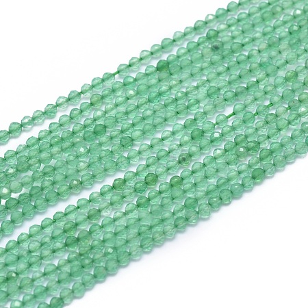 Natural Dyed & Heated Green Onyx Agate Beads Strands X-G-G792-41-1