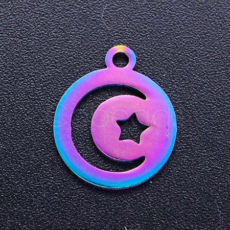 Ion Plating(IP) 201 Stainless Steel Charms STAS-Q201-JN202-1