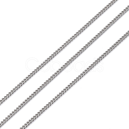 304 Stainless Steel Curb Chains CHS-M009-11P-03-1