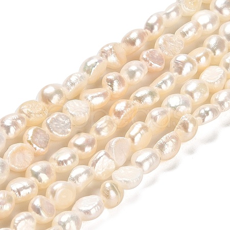 Natural Cultured Freshwater Pearl Beads Strands PEAR-E016-111-1