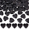 Olycraft 50Pcs Flat Back Acrylic Rhinestone Cabochons, DIY Nail Art, Car, Mobile Phone Decoration, Black, 30x30x5mm