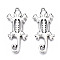 Tibetan Style Alloy Pendants, Cadmium Free & Lead Free, Gecko, Antique Silver, 36x16x2.5mm, Hole: 1.5mm, about 400pcs/1000g