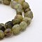 Natural Labradorite Bead Strands, Tumbled Stone, Nuggets, 5~7X5~7mm, Hole: 1mm, about 15.7 inch