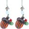 Acorn Wood Diffuser Pendant Decorations, with Lotus Pod Charm for Mobile Phone Car Bag Decoration, Colorful, 110mm