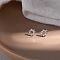 Alloy Earrings for Women, with 925 Sterling Silver Pin, Star, 10mm