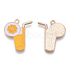 Alloy Enamel Pendants X-ENAM-S115-015-2