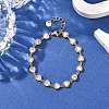 304 Stainless Steel Link Chain Bracelets for Women BJEW-A047-03G-2