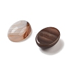 Dyed & Heated Natural Banded Agate Cabochons G-G145-01B-24-2