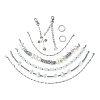 Retro Style Multilayer Acrylic & 304 Stainless Steel Beaded Purse Chains AJEW-FZ00007-4