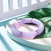Acrylic Tube Beaded Stretch Bracelets BJEW-JB07774-03-2