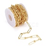Soldered Brass Paperclip Chains CHC-G005-12G-2