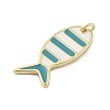 Rack Plating Brass Enamel Pendants KK-Z074-10G-01-2
