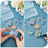 2Pcs 304 Stainless Stee Locket Pendants STAS-UN0061-52-5