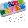 AB Color Plated Eco-Friendly Transparent Acrylic Beads TACR-CJ0001-13-4