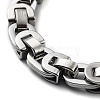Non-Tarnish 201 Stainless Steel Byzantine Chain Bracelet BJEW-Z023-13P-2
