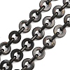 201 Stainless Steel Flat Round Link Chains Chains CHS-F024-08EB-1