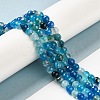 Natural Striped Agate/Banded Agate Beads Strands G-A246-8mm-07-5