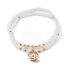 Faceted Glass Bead Stretch Bracelets BJEW-JB05488-02-1