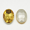 Pointed Back Glass Rhinestone Cabochons RGLA-T080-10x12mm-22-2