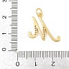 Brass Micro Pave Clear Cubic Zirconia Pendants CU-CBA7939-01M-G-3