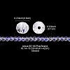 Electroplate Transparent Glass Beads Strands EGLA-YW0001-65A-3