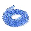 Transparent Electroplate Glass Beads Strands EGLA-A039-T2mm-L07-2