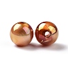 UV Plating Rainbow Iridescent Acrylic Beads X-PACR-H003-12-3