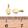 304 Stainless Steel Teardrop Charms STAS-T072-38G-3