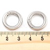 Non-Tarnish 316 Stainless Steel Spring Gate Rings STAS-M296-01P-C-01-3